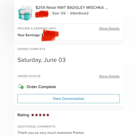 BADGLEY MISCHKA Luxury 3 items, Wallet/Handbag Bundle-Value ($50-$160 each) - Picture 4 of 4